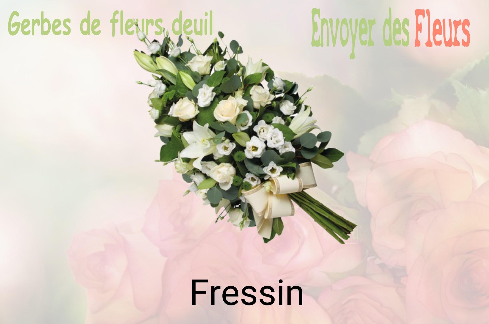 Gerbe de fleurs de deuil livrée à Fressin
